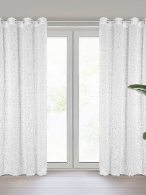 Zasłona gotowa MARION na przelotkach - kolor biały