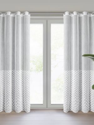 Firana gotowa MELI 2 na przelotkach - kolor biały