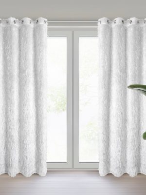 Firana gotowa MARGARET na przelotkach - kolor biały